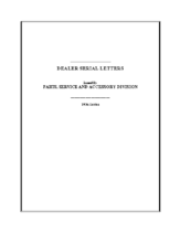 1937 Hudson Dealer Service Letters